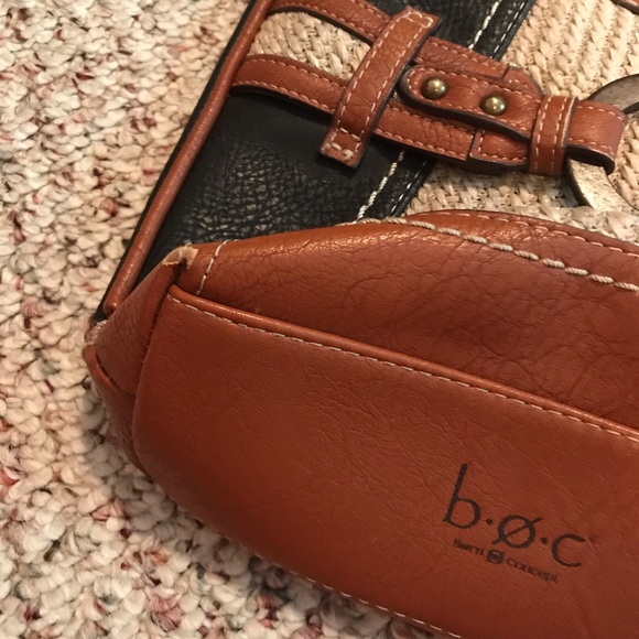 boc | Bags | Boc Born Concept Leather Purse Buckle Loop | Poshmark